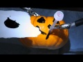 Paints Miniature Pumpkin Using da Vinci Robot