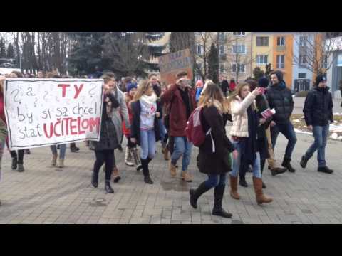 Štrajk študentov v Poprade