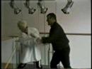 the moment where jed cool was kneed in the balls by dj legend tony blackburn after he got angry. it was all caught on camera.