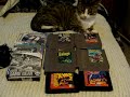 this is my 2nd trade video. i finally made it out to my storage unit and brought back a few items with me. list for trade: galaga (nes) play action football (nes) tecmo nba basketball (nes) aladdin (sega genesis) test drive 6 (sega dreamcast) sonic the hedgehog 2 boxed (sega game gear) super nintendo power adapter nintendo 64 console ( av cord, power cord and one grey controller) purple game boy advance empty ps2 cases, most have manuals but 7 of them don't. found more since my last trade video. send me a pm if you see anything that you like and what you have for trade.