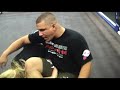 Frank Mir shows the omoplata on Joanne of MMA Girls Frank Mir shows the omoplata on Joanne of MMA Girls