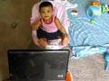 nandhu watching rhymes