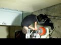 changement de la bouteile de gaz sur la plancha
