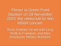 Bono imitates Nelson Mandela