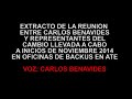 promesa de benavides a fines del 2014