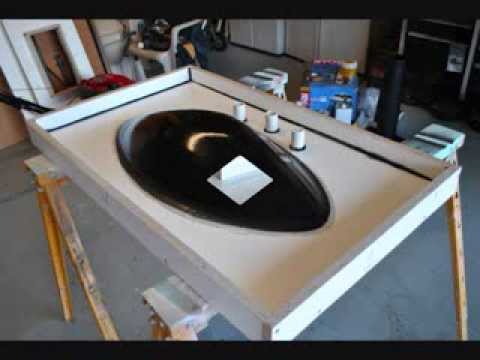 how to build a concrete sink