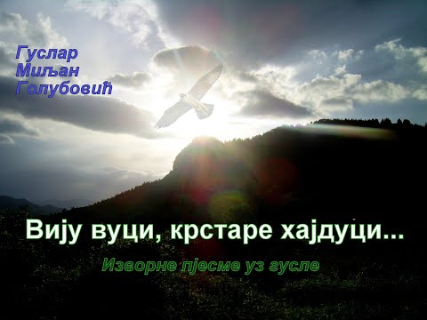 Viju vuci, krstare hajduci-izvorne pjesme uz gusle-guslar Miljan Golubovic.flv