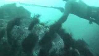 Pesca submarina en la rompiente-Galicia