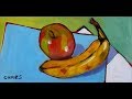 Apple and Banana: Still Life in Oil by Paul Cumes 2008