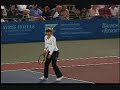 mixed doubles match during a world teamtennis match.  aces vs. breakers 7-16-08