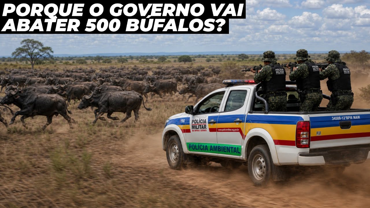 Governo do Brasil vai abater 500 búfalos por motivo impressionante