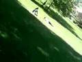 Sundeep And Nikita Rolling Down Hill At Tilgate Park