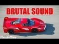 Ferrari FXX, Evoluzione & Michael Schumacher FXX Racing Accelerations Fly Bys Burnouts
