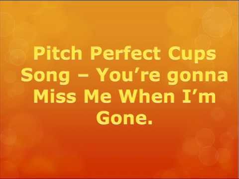 The Cup Song - Pitch Perfect (WITH LYRICS)