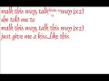 aerosmith feat   run dmc : walk this way with lyrics