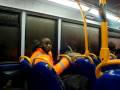 African arguement on the bus london
