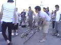 kid gets hit by bicycle kid gets hit by bicycle