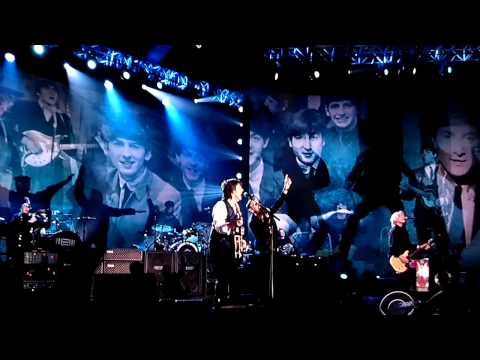 Sgt. Pepper - Paul and Ringo sings Sgt. Pepper's/A Little Help from My Friends during Grammy Salutes the Beatles.