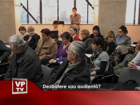 Dezbatere sau audienţă?