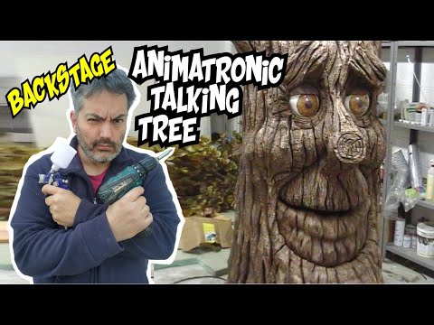 Animatronic - talking tree - albero parlante realizzato da Andrea Giomaro e Carlo Diamantini please visit www.andreagiomaro.it.