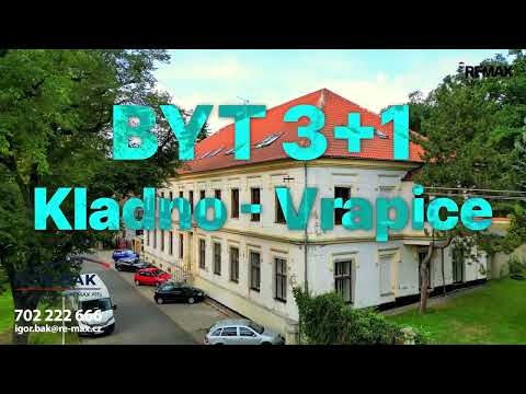 Video Prodej prostorného bytu 3+1, 109,6 m² po rekonstrukci – ulice Vrapická, Kladno‑Vrapice