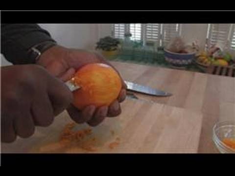how to properly zest an orange