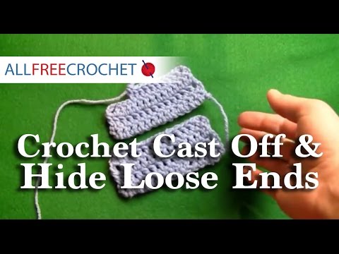 how to fasten off and weave in ends crochet