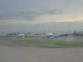 Hong Kong airport cockipt view