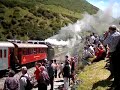 Abfahrt des Festzuges nach der Loktaufe der restaurierten FO4 in Realp