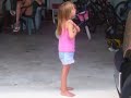 Little girl wiggles to the Macarena