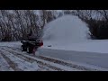 Blowing Snow in Manitoba with the Quadivator ST50 Snow Thrower