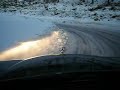 Mercedes Benz 190E 2.5-16 attack to snow road