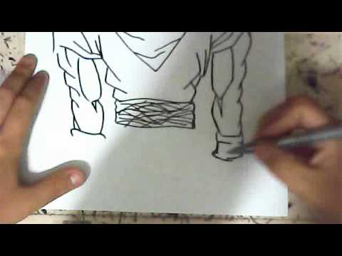 how to draw goku as a super saiyan 3