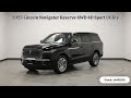 Used 2025 Black Metallic Lincoln Reserve video 1