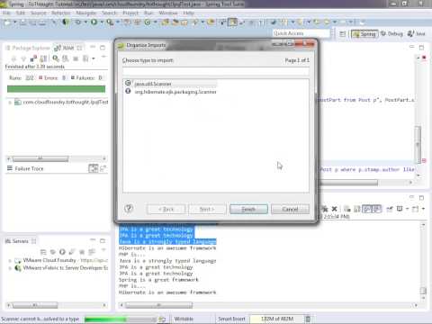 how to define a persistent class in jpa