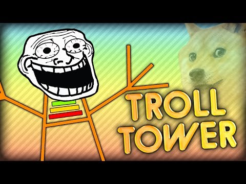 THE TROLL TOWER CHALLENGE - How Long Can I TROLL? Minecraft Trapdoor Tower