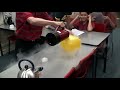 Liquid nitrogen shrinking a helium filled balloon