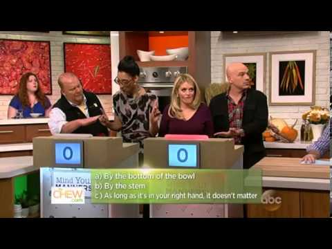 Liv Tyler and Mario Batali on The Chew