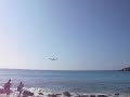 St. Maarten aircraft landing Maho Beach