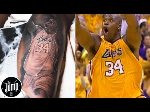 Video: Shaq's son got a tattoo that pays tribute to one of his dad's most iconic moments | The Jump