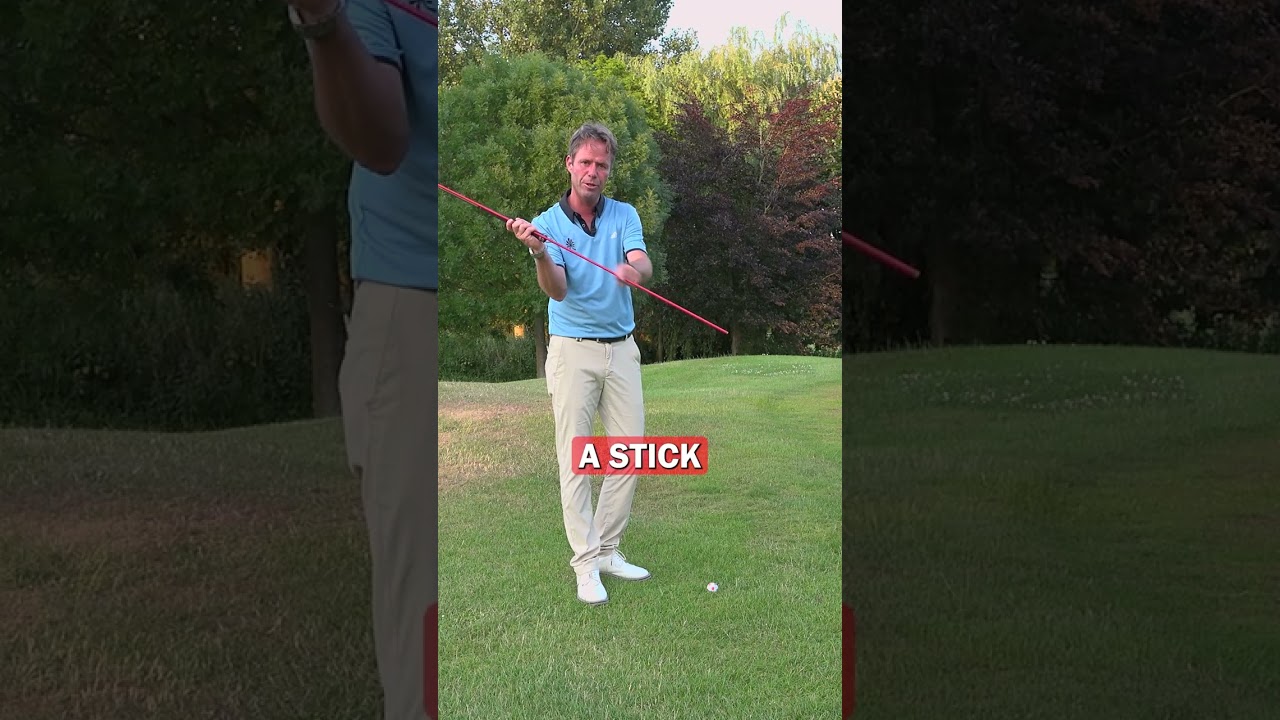 Stop Scooping Your Chip Shots with this Simple Drill #shorts