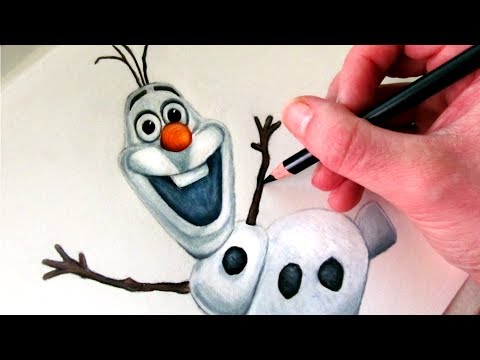 how to draw olaf
