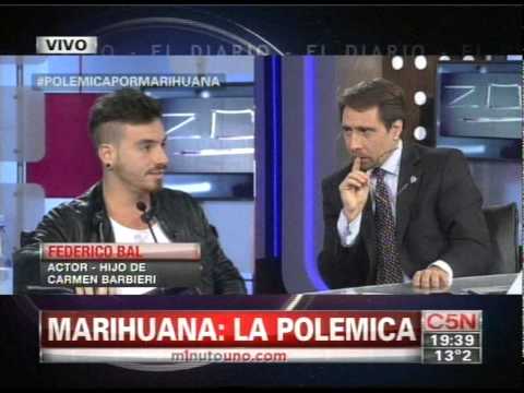 marihuana - Imperdible debate sobre el consumo de marihuana entre el conductor de #ElDiario y el hijo de Carmen Barbieri.