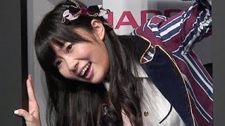 穴井千尋、指原莉乃、朝長美桜、森保まどか（HKT48）／SHARP AQUOSスマートフォン キャンペーン発表会