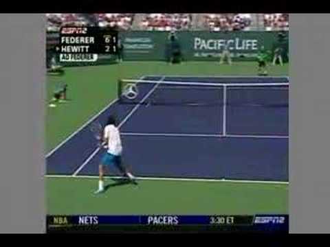 Hewitt Vs Federer - Epic Rally