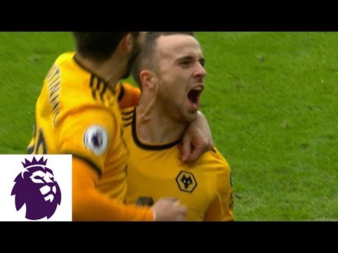 Video: Diogo Jota's strikes volley to put Wolves in front v. Leicester City | Premier League | NBC Sports