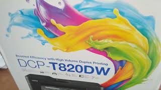 Unboxing keperluan kantor : Printer Brother DCP-T820DW