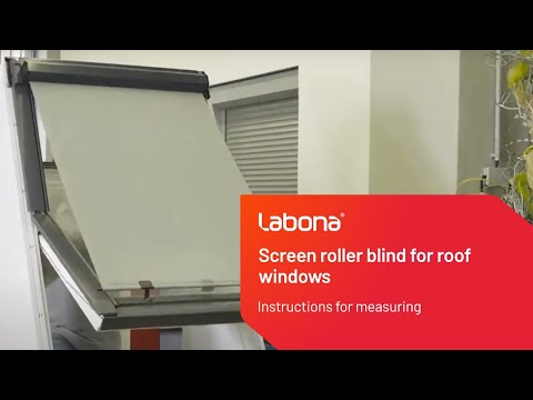 Instructions for measuring - Exterior roller blinds for skylights