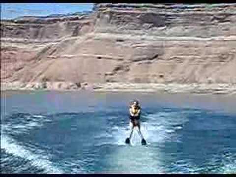Chad & Andrea water sky Lake Powell