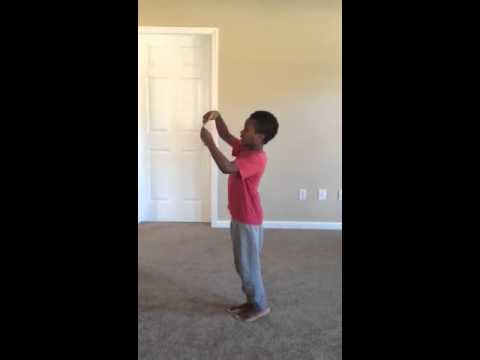backflip - 10 yr old shows how to do a backflip no hands. No gymnastics class. Front flip no hands tutorial http://www.youtube.com/watch?v=kUe53ylkk4Y.